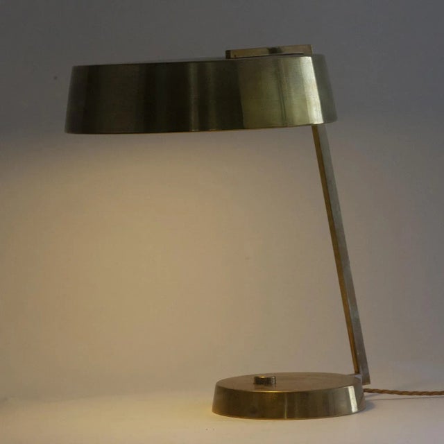 Brass Table Or Desk Lamp from Stilux, Italy, 1950s For Sale - Image 3 of 5