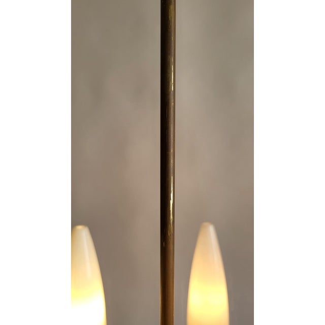 Mid-Century Modern Austrian Brass Chandelier by Rupert Nikoll, 1950s For Sale - Image 12 of 13
