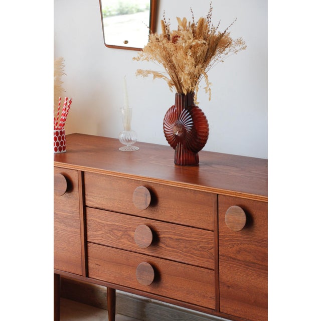 Small Scandinavian Style Sideboard from Sapele, 1960s For Sale - Image 4 of 18