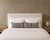 Vintage Grey Stripe Zag Down Lumbar Pillow For Sale - Image 4 of 4
