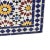 Moroccan Moroccan Ceramic Tile Top, Rectangle For Sale - Image 3 of 5