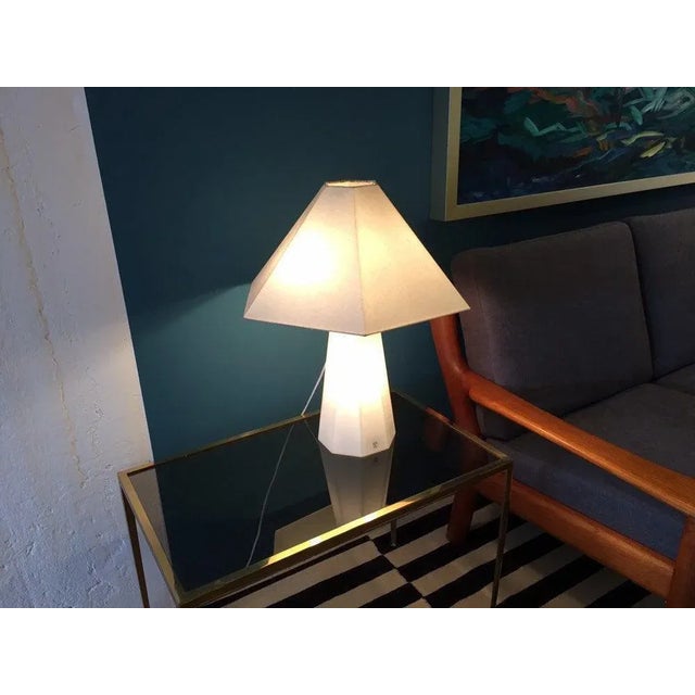 Opal Glass Table Lamp from Peill & Putzler, 1960s For Sale - Image 10 of 11