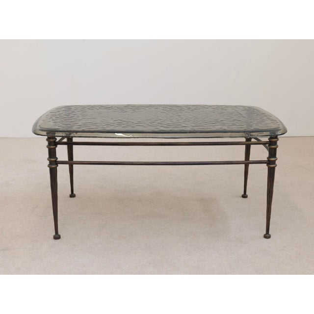 Forged Glass Coffee Table in the style of Lothar Klute For Sale - Image 10 of 10