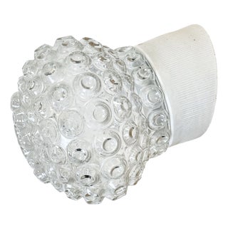 Vintage White Porcelain Wall Light, 1970s For Sale