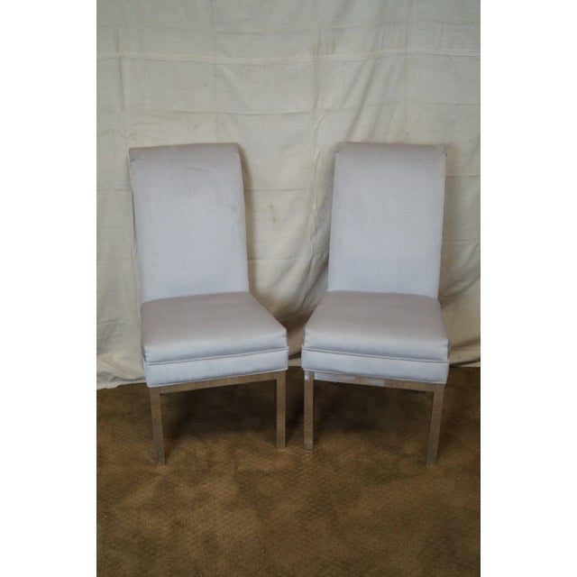 US Furniture Industries Chrome Dining Chairs 6 Chairish