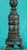 Gold Antique Polychrome Turned Wood Pricket Candlestick on Tripod Base For Sale - Image 8 of 12