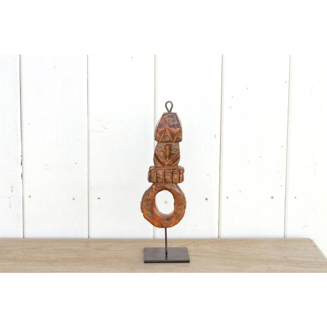 Tribal 19th Century Rustic Tribal Nepalese Stool For Sale - Image 3 of 9