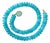 Mozambique Amazonite Rondelle Necklace With Amazonite Clasp For Sale