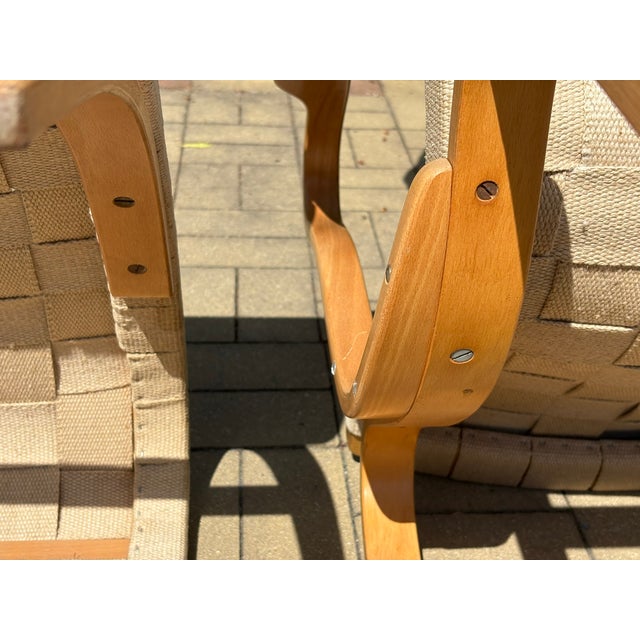 Bruno Mathsson Set of Lounge Chair and Ottoman by Bruno Mathsson, 1970s For Sale - Image 4 of 10