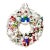 One-of-a-Kind Christmas Wreath With Vintage Blown Glass Snowman Ornaments For Sale