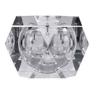 Vintage Postmodern Lucite Faceted Octagonal Ice Bucket by Carole Stupell