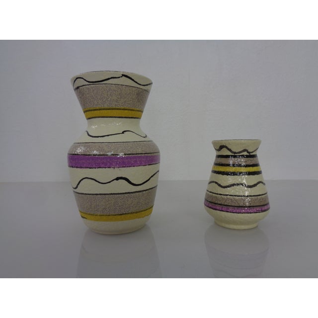 Ceramic Vases & Bowl by Bodo Mans for Bay Keramik, Germany, 1950s, Set of 3 For Sale - Image 16 of 18