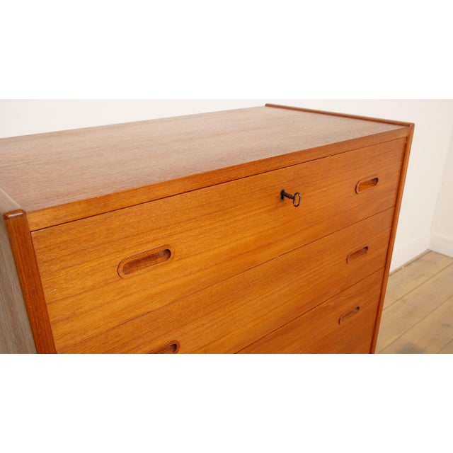 Vintage Danish Teak Chest of Drawers For Sale - Image 11 of 14