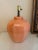 Peachy Pink Salmon Colored Ceramic Table Lamp. Beautiful Color and Great Shape. 16.5"high to the top of the socket. The...
