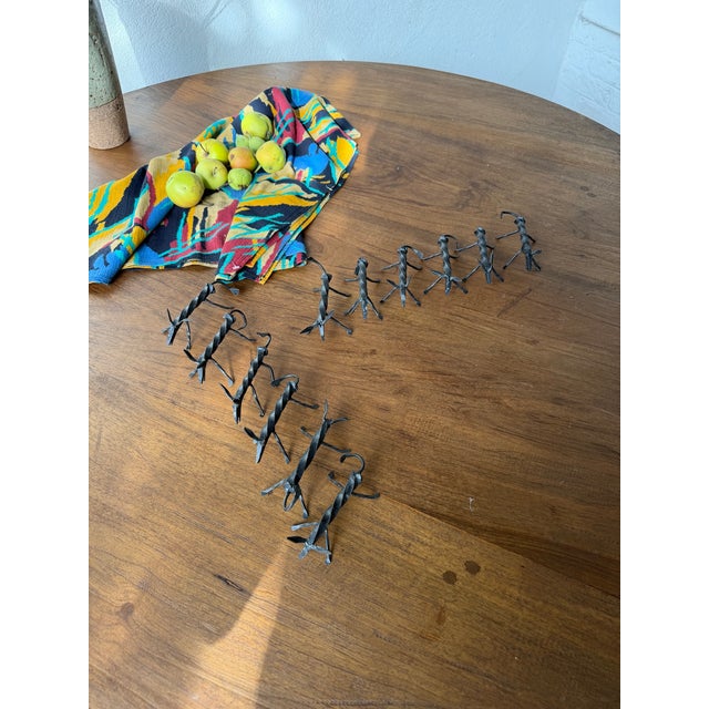 Vintage Brutalist Zoomorphic Knife Rest, 1950s, Set of 12 For Sale - Image 11 of 18