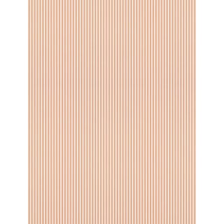 The House of Scalamandré Wilson Stripe Wallpaper, Peach For Sale