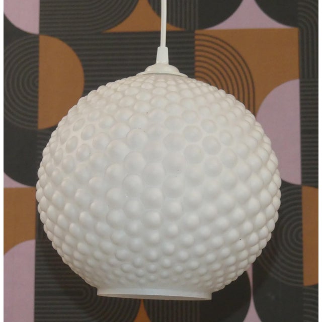 Pendant Light with Knobs in Opal Glass, 1970s For Sale - Image 4 of 8