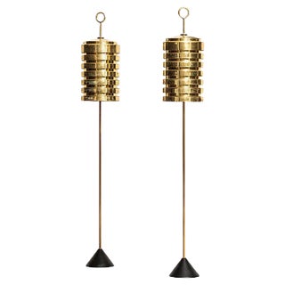 Swedish Model G-20 Floor Lamps by Hans-Agne Jakobsson for Hans-Agne Jakobsson AB, 1950s, Set of 2 For Sale