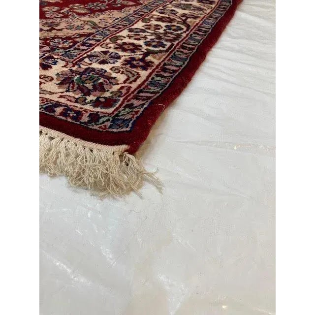 1970s Indo Persian Sarouk , 4'1" X 5'10" For Sale - Image 5 of 6