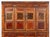 Chinese Carved Elm Wood Cabinet, early 20th century, the upper level with with pierced doors, above three central drawers,...