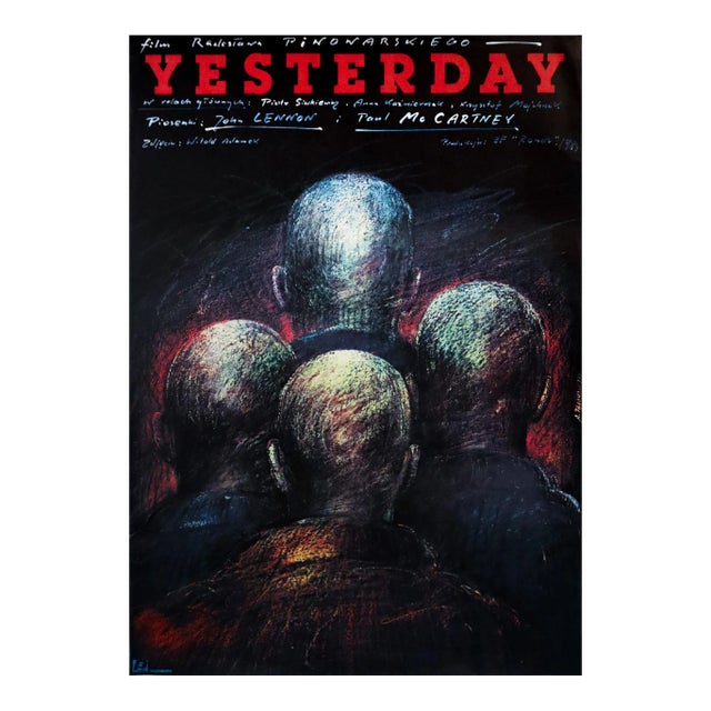 1984 Polish Film Poster, Yesterday (Beatles Movie), Pagowski For Sale