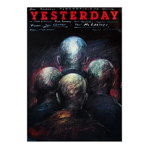 1984 Polish Film Poster, Yesterday (Beatles Movie), Pagowski