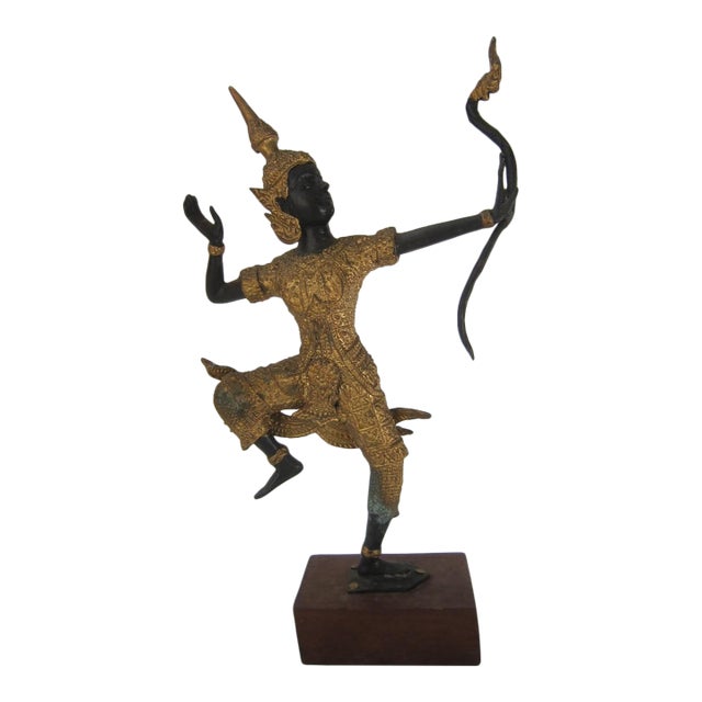 Vintage Cast Bronze Siamese Buddha For Sale