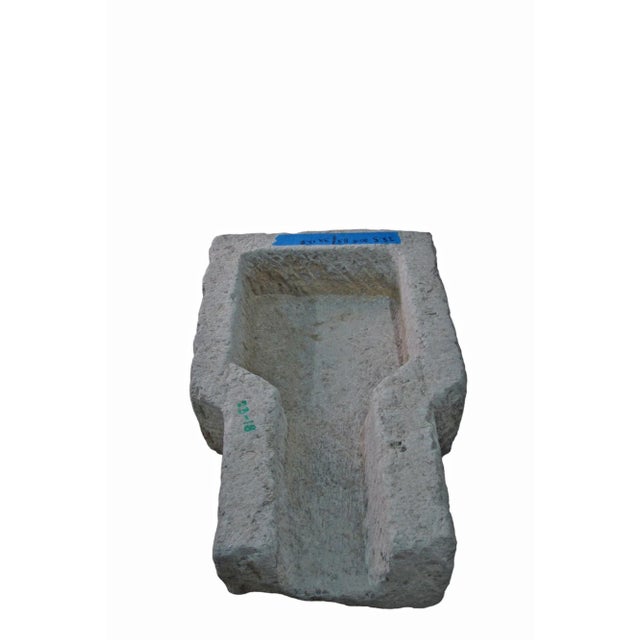 Late 19th Century 35" Inch Long Hand Chiseled Stone Water Fall Fountain For Sale - Image 5 of 6