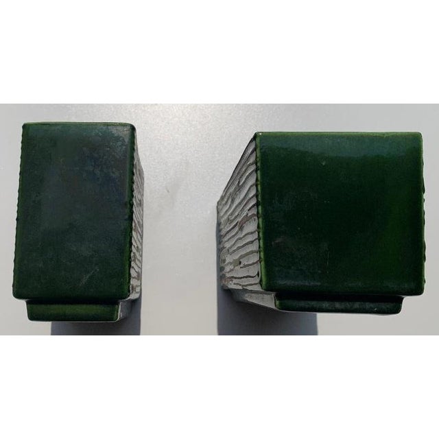 A rare paired set of ceramic vases by The Bennetts of California (Caroline & Dud, North Hollywood), dating to the...