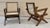 1950s Pair of Pierre Jeanneret 'X', Armchair, Mid Century Modern, Teak, Cane, For Sale - Image 5 of 13