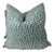 Pair of Velvet Aqua Cheetah Pillows For Sale