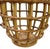 Shabby Chic Vintage Bamboo Wicker Cage Table Lamp Boho Tiki Tropical For Sale - Image 3 of 10