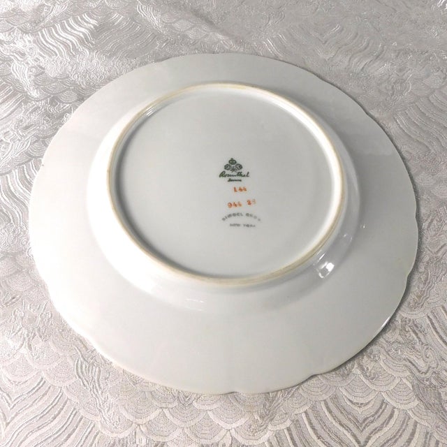 White 1930s Rosenthal White Floral Dinner Plate - Set of 6 For Sale - Image 8 of 9