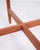Brown Swedish Cherrywood Side Table with Round Glass Top, 1960s For Sale - Image 8 of 10