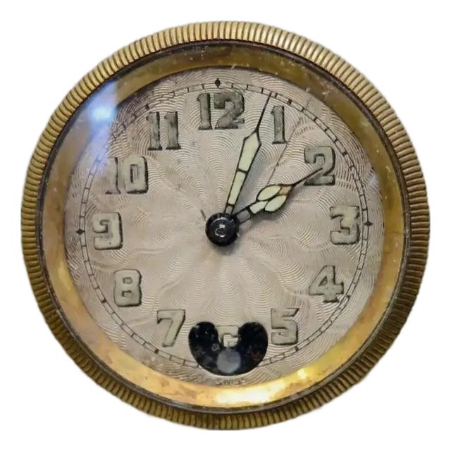 Vintage Early 20th Century Miniature Clock For Sale