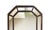 Hollywood Regency Vintage Octagonal Faux Bamboo Mirror in Tortoiseshell Finish For Sale - Image 3 of 5