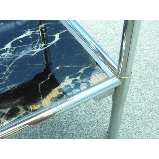 Silver Bauhaus Model B 178 Bar Trolley by Anton Lorenz for Thonet, 1930s For Sale - Image 8 of 12