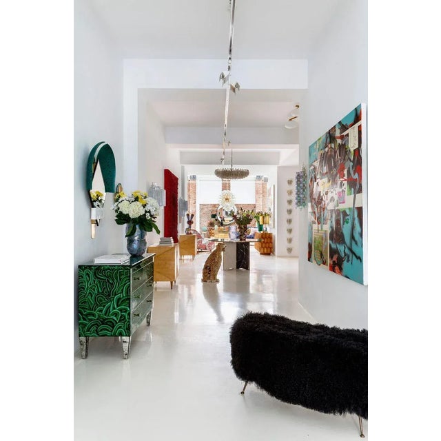 Italian Green Bonnet Mirror by Elena Salmistraro For Sale - Image 9 of 10