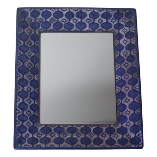 Scandinavian Handcrafted Mirror by Michael Andersen, 1960s For Sale
