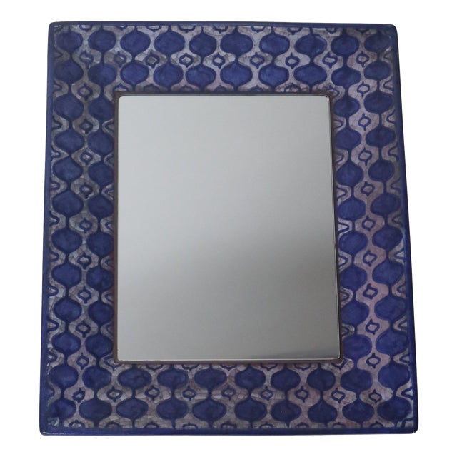 Scandinavian Handcrafted Mirror by Michael Andersen, 1960s For Sale