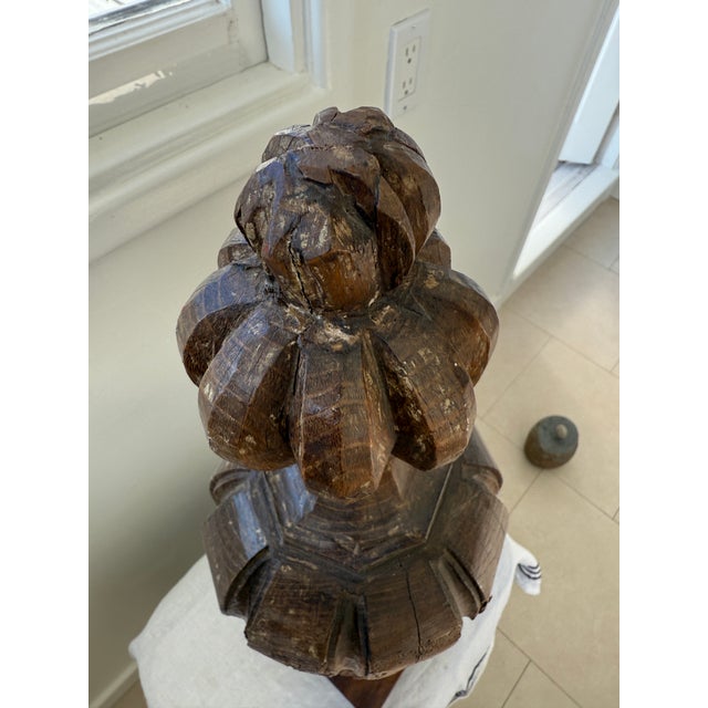 Purchased in Madrid Spain, this historic Staircase finial becomes a handsome and unique decor object, perfect in any setting.