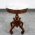 Brown Mid Century Modern End Table Side Round Stone Pedestal Mahogany Marble Vintage Nm For Sale - Image 8 of 11