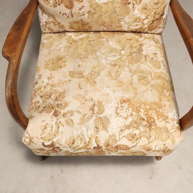 Vintage Lounge Chair in Beech, 1950s For Sale - Image 4 of 10