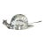 Vintage Silver Plated Snail Caviar or Butter Dish For Sale