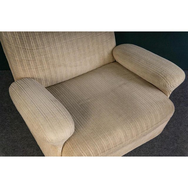 Mid-Century Beige Fabric Chair For Sale - Image 11 of 18