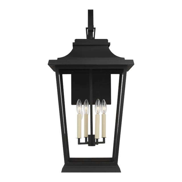 Sean Lavin by Visual Comfort Studio Warren Extra Large Lantern, Textured Black For Sale