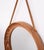 Wood Round Pine Wall Mirror by Uno & Östen Kristiansson, Sweden, 1960s For Sale - Image 7 of 9