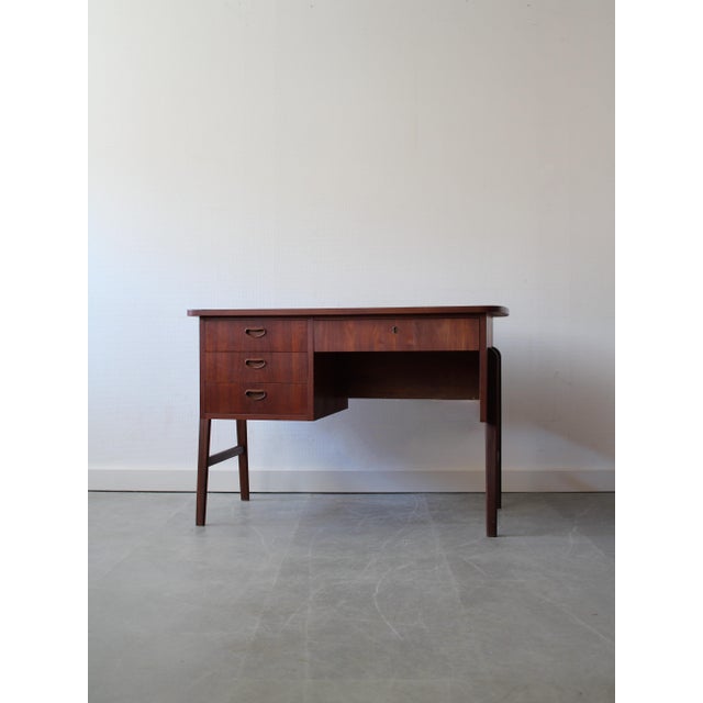 1960s Vintage Danish Desk in Teak, 1960s For Sale - Image 5 of 11