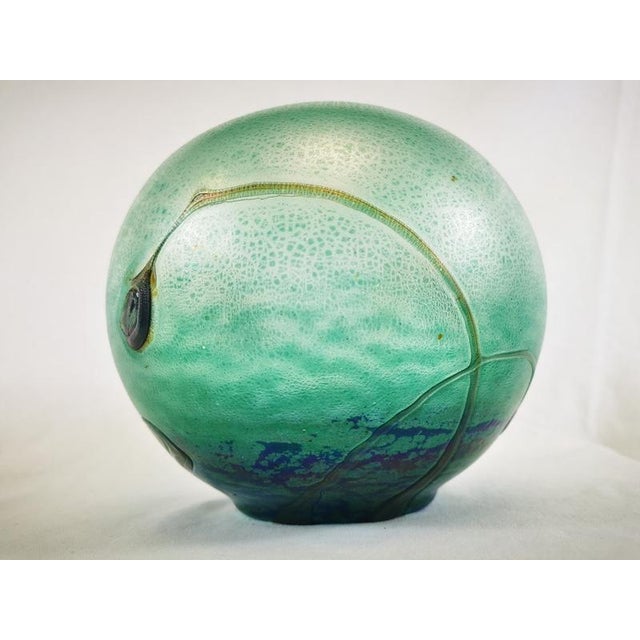 Blown Glass Ball Vase by Jean Claude Novaro For Sale - Image 6 of 12