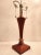 Vintage Restoration Hardware Teak Table Lamp For Sale - Image 4 of 12